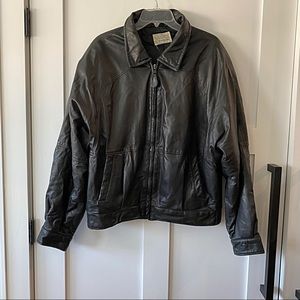 {Marc by Andrew Marc} Leather Bomber, L